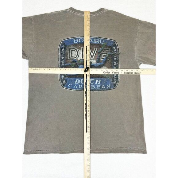 Vintage Bonaire Dutch Caribbean T-Shirt Large Brown Tourist Dive Islands - Picture 5 of 10